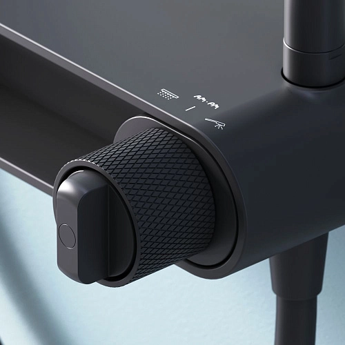 Душевая система AM.PM X-Joy F0785A622 верхний душ 220мм, черный Душевая система AM.PM X-Joy F0785A622 верхний душ 220мм, черный