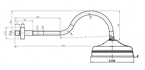 Верхний душ Boheme Medici 413 Верхний душ Boheme Medici 413