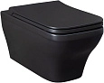 Унитаз подвесной Allen Brau Infinity 4.21011.31 с крышкой, черный матовый