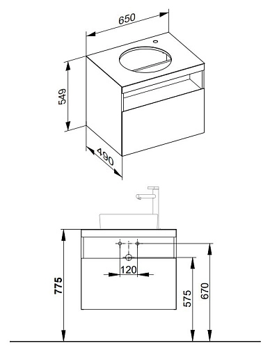 Тумба под раковину Keuco Stageline 32854300000 Тумба под раковину Keuco Stageline 32854300000