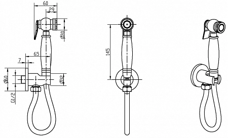 Гигиеническая лейка Boheme MEDICI 404-2