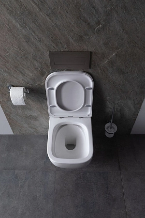 Унитаз подвесной Allen Brau Infinity 4.21004.20 с крышкой, белый глянец