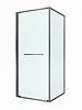 Душевой уголок CEZARES LUX-A-FS-1-90-C-GM 90x90 см, профиль оружейная сталь, стекло прозрачное