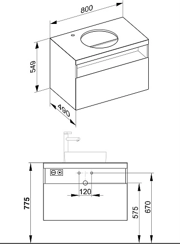 Тумба под раковину Keuco Stageline 32864300100 Тумба под раковину Keuco Stageline 32864300100
