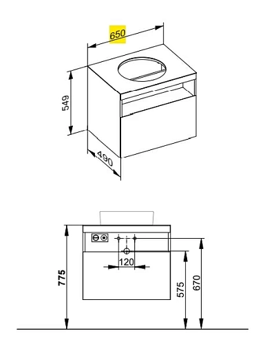 Тумба под раковину Keuco Stageline 32853180000 Тумба под раковину Keuco Stageline 32853180000