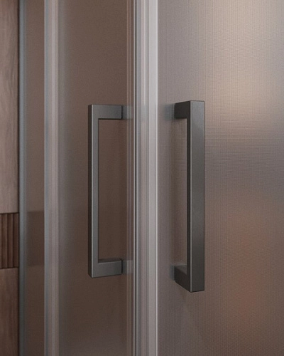 Душевой уголок CEZARES MOLVENO-A-2-90-P-GM цвет профиля оружейная сталь стекло рифленое 900x900 мм Душевой уголок CEZARES MOLVENO-A-2-90-P-GM цвет профиля оружейная сталь стекло рифленое 900x900 мм