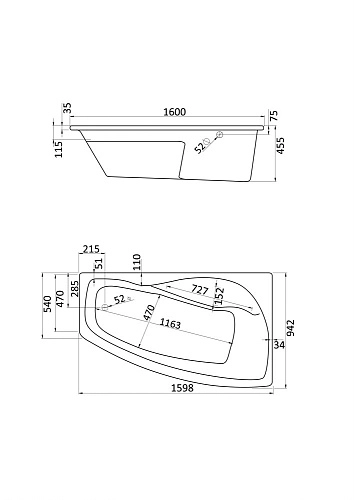 Акриловая ванна Santek Майорка XL 160х95 правосторонняя белая 1.WH11.1.990 Акриловая ванна Santek Майорка XL 160х95 правосторонняя белая 1.WH11.1.990