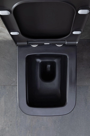 Унитаз подвесной Allen Brau Infinity 4.21011.AN с крышкой, антрацит