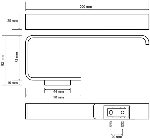 Полотенцедержатель Bemeta SOLO 139104062 Полотенцедержатель Bemeta SOLO 139104062