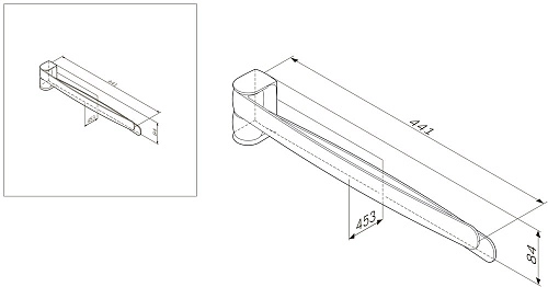 Полотенцедержатель AM.PM Sensation A3032600 Полотенцедержатель AM.PM Sensation A3032600