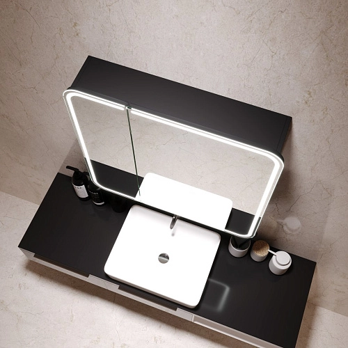 Зеркальный шкаф SILVER MIRRORS 805x800 Alliance - BLACK (LED-00002611) Зеркальный шкаф SILVER MIRRORS 805x800 Alliance - BLACK (LED-00002611)