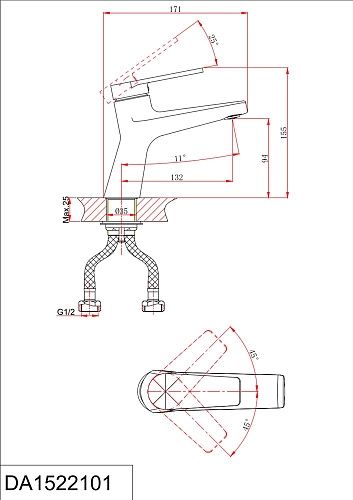 Смеситель для раковины D&K Bayern Furth (DA1522105) Смеситель для раковины D&K Bayern Furth (DA1522105)