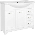 Тумба под раковину Style Line Олеандр-2 100 (3 ящ.) под раковину Эльбрус 100, Люкс белая ЛС-00000584 Тумба под раковину Style Line Олеандр-2 100 (3 ящ.) под раковину Эльбрус 100, Люкс белая ЛС-00000584