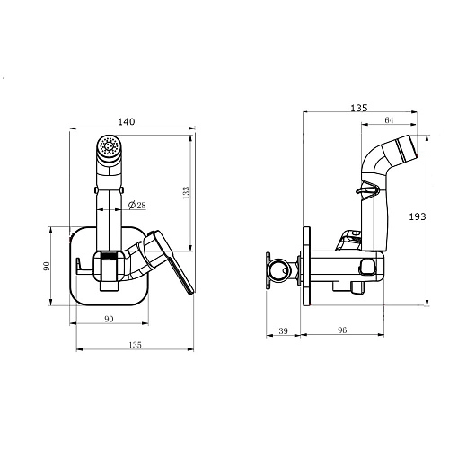 Гигиенический душ RUSH Capri (CA1435-99Black) Гигиенический душ RUSH Capri (CA1435-99Black)