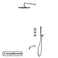 Душевая система WHITECROSS Y YSET11CR (хром) термостатическая, скрытого монтажа Душевая система WHITECROSS Y YSET11CR (хром) термостатическая, скрытого монтажа