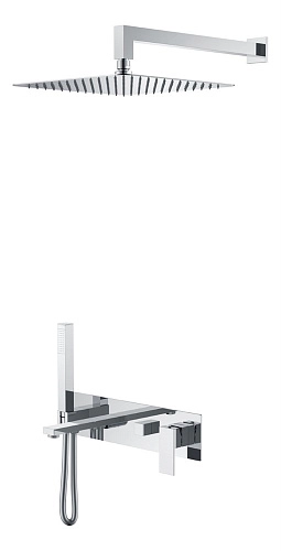 Душевая система Boheme Qubic Chrome 474-CR Душевая система Boheme Qubic Chrome 474-CR