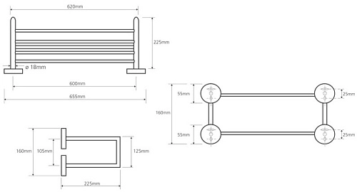 Полотенцедержатель Bemeta OMEGA 104205102 Полотенцедержатель Bemeta OMEGA 104205102