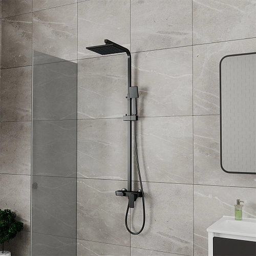 Душевая система D&K Berlin Technische черный матовый (DA1433725A02) Душевая система D&K Berlin Technische черный матовый (DA1433725A02)