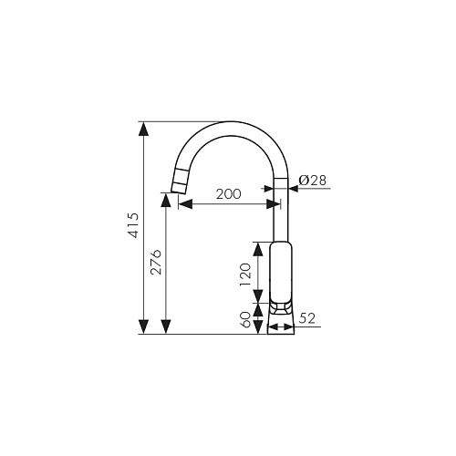 Смеситель для кухни Kaiser Clever вороненая сталь 76144-15 Смеситель для кухни Kaiser Clever вороненая сталь 76144-15