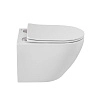 Унитаз подвесной BelBagno SFERA-R BB046CHR/SC безободковый c сиденьем Унитаз подвесной BelBagno SFERA-R BB046CHR/SC безободковый c сиденьем