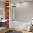 Шторка на ванну CEZARES SLIDER-VF-11-90/150-C-GM 90см стекло прозрачное, профиль оружейная сталь Шторка на ванну CEZARES SLIDER-VF-11-90/150-C-GM 90см стекло прозрачное, профиль оружейная сталь