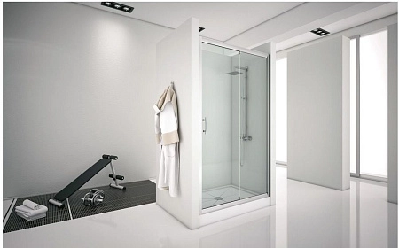 Душевая дверь Aquanet Alfa NAA6121 130, прозрачное стекло NAA6121 1300