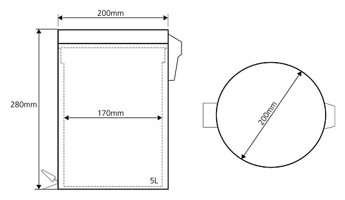 Корзина для мусора Bemeta 104315012 Корзина для мусора Bemeta 104315012