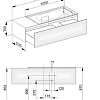 Тумба под раковину Keuco Edition 11 31164YY0100, 1400х350х535 мм Тумба под раковину Keuco Edition 11 31164YY0100, 1400х350х535 мм