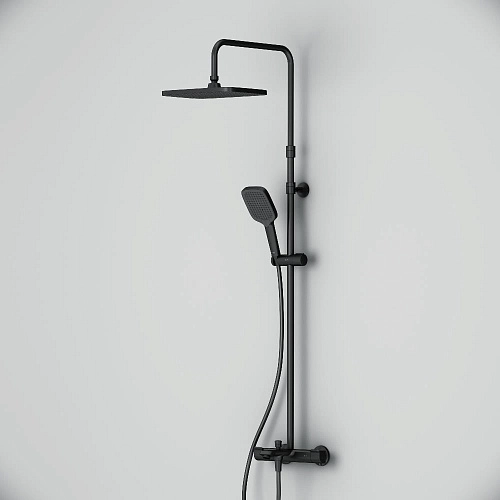 Душевая система AM.PM Func F078F522 с термостатом, черная Душевая система AM.PM Func F078F522 с термостатом, черная