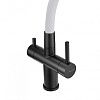 Смеситель для кухни Milacio Ultra 560 (MCU.560.TBW) под фильтр, total black белый шланг Смеситель для кухни Milacio Ultra 560 (MCU.560.TBW) под фильтр, total black белый шланг