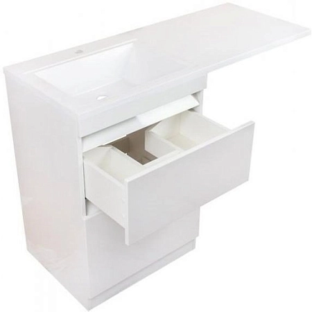 Тумба под раковину Style Line Даллас 110, Люкс белая, PLUS СС-00000438 Тумба под раковину Style Line Даллас 110, Люкс белая, PLUS СС-00000438