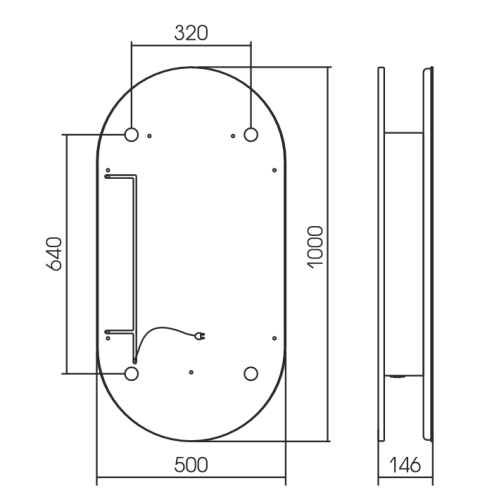 Зеркальный шкаф SILVER MIRRORS 500x1000 ЖК-часы, подогрев, сенс. выключатель Soho-BLACK (LED-0000261 LED-00002612 Зеркальный шкаф SILVER MIRRORS 500x1000 ЖК-часы, подогрев, сенс. выключатель Soho-BLACK (LED-0000261 LED-00002612