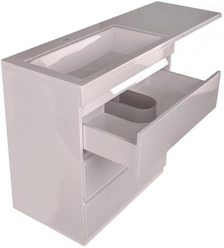 Тумба под раковину Style Line Даллас 150 3 ящика Люкс белая PLUS СС-00002305 Тумба под раковину Style Line Даллас 150 3 ящика Люкс белая PLUS СС-00002305