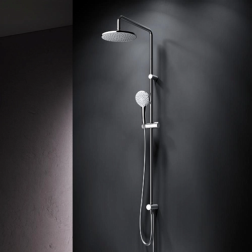 Душевая система AM.PM Gem F0790000 верхний душ d 220 мм, переключатель, хром Душевая система AM.PM Gem F0790000 верхний душ d 220 мм, переключатель, хром