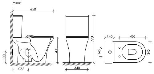Унитаз напольный Ceramica Nova FORTUNA CN9001 Унитаз напольный Ceramica Nova FORTUNA CN9001