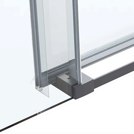 Душевая дверь Vincea Como Soft VDS-1CS110CLGM, 1100, вороненая сталь, стекло прозрачное