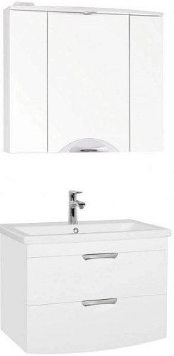 Тумба под раковину Style Line Жасмин 2 (2 ящ.), Комо 80, Люкс белая, PLUS ЛС-000010037 Тумба под раковину Style Line Жасмин 2 (2 ящ.), Комо 80, Люкс белая, PLUS ЛС-000010037