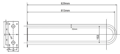 Поручень Bemeta HELP program 301102061 Поручень Bemeta HELP program 301102061