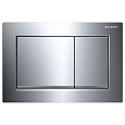 Клавиша смыва Geberit 115.080.KH.1 Omega 30 пластик, глянцевый хром / матовый хром Клавиша смыва Geberit 115.080.KH.1 Omega 30 пластик, глянцевый хром / матовый хром