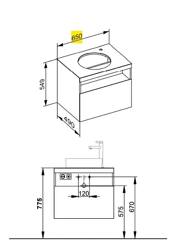 Тумба под раковину Keuco Stageline 32855300000 Тумба под раковину Keuco Stageline 32855300000