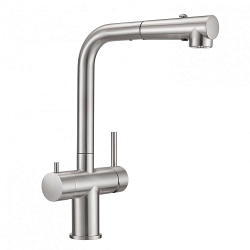 Смеситель для кухни Milacio Ultra 561 (MCU.561.SS) под фильтр, нержавеющая сталь с вытяжной лейкой Смеситель для кухни Milacio Ultra 561 (MCU.561.SS) под фильтр, нержавеющая сталь с вытяжной лейкой