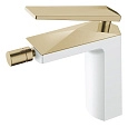 Смеситель для биде Boheme VENTURO белый+золото 386-W Смеситель для биде Boheme VENTURO белый+золото 386-W