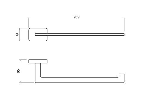 Полотенцедержатель Aquatek ЛИБРА AQ4319CR хром Полотенцедержатель Aquatek ЛИБРА AQ4319CR хром