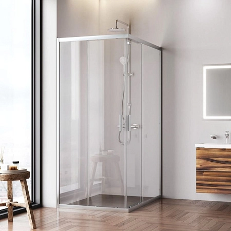 Душевой уголок AM.PM Gem W90G-403-120290-MT 120x90 хром матовый, стекло прозрачное