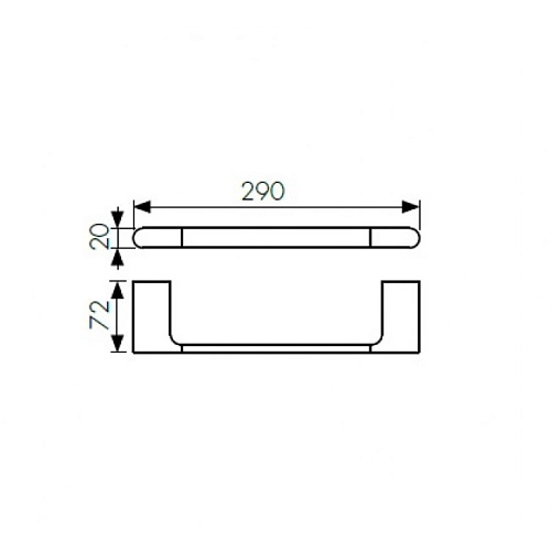 Полотенцедержатель Kaiser KH-2721 Black латунь+цинк Полотенцедержатель Kaiser KH-2721 Black латунь+цинк