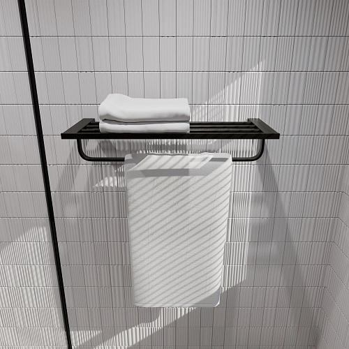 Полотенцедержатель Milacio Ultra (MCU.955.MB) настенная черный матовый Полотенцедержатель Milacio Ultra (MCU.955.MB) настенная черный матовый