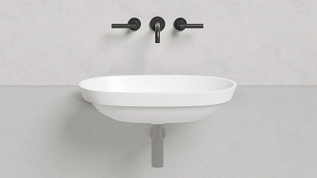 Раковина Salini MAREA 01 1802101G 645x387 полувстраиваемая S-Sense