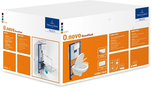 Комплект унитаз с инсталляцией и клавишей смыва Villeroy & Boch O.Novo 5660D301 (5660 D3 01) Комплект унитаз с инсталляцией и клавишей смыва Villeroy & Boch O.Novo 5660D301 (5660 D3 01)