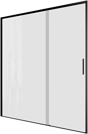 Душевая дверь Aquanet Pleasure Evo 160 AE65-N160-BT профиль черный, прозрачное стекло