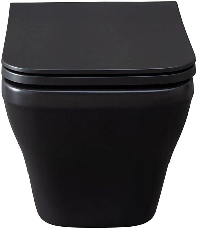 Унитаз подвесной Allen Brau Infinity 4.21011.31 с крышкой, черный матовый